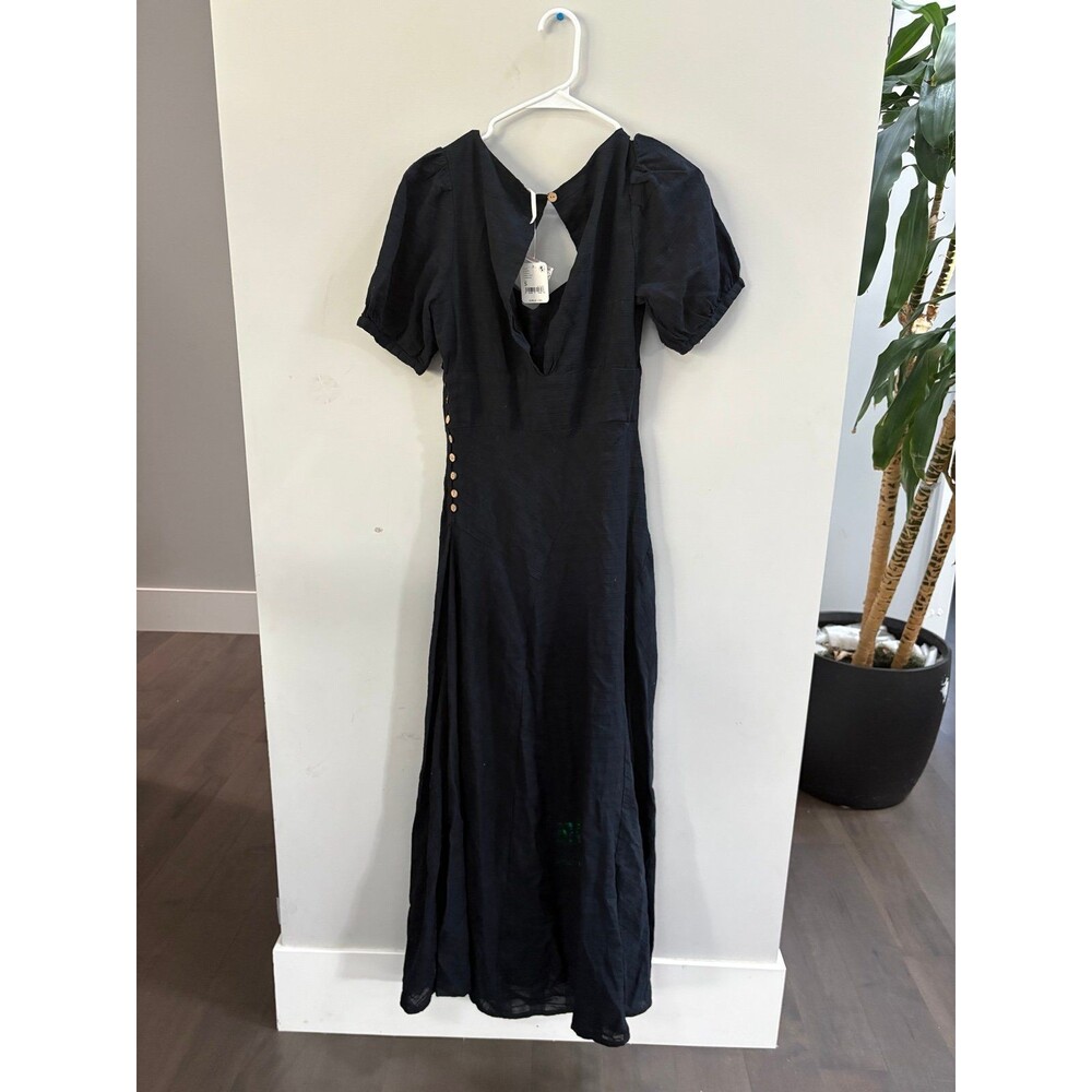 NWT Free People Endless Summer Catch The Light Sweetheart Puff Sleeve MIDI Dress - Picture 5 of 5